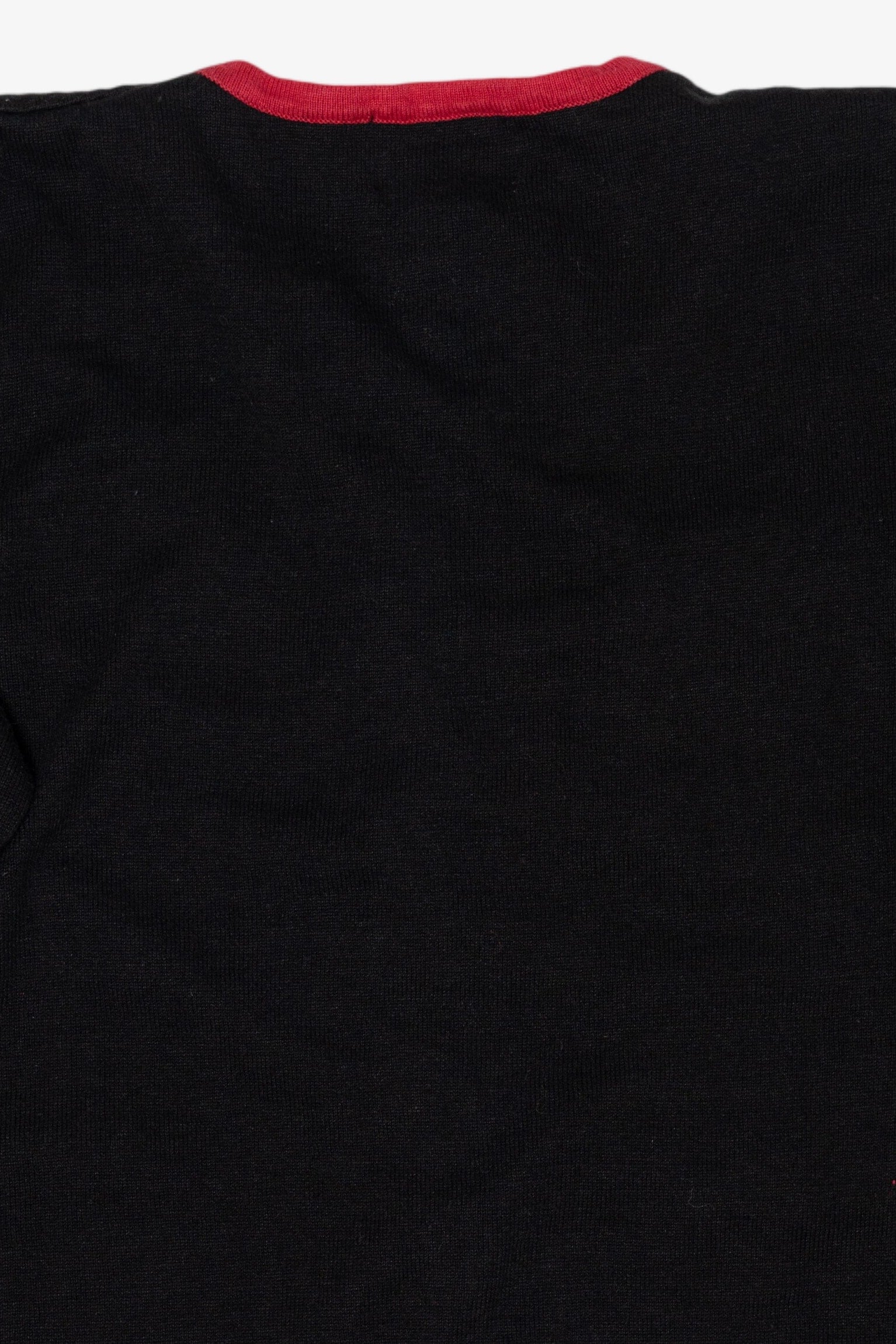 Vintage Black Studio Joy Santa Skating Ugly Christmas Cardigan (1990s)