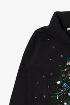 Vintage Black B.P Design Tree Ugly Christmas Pullover (1990s)