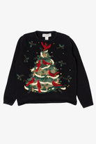 Vintage Black Tiara International Cardinals Ugly Christmas Sweater (2000s)