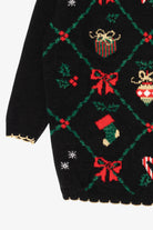 Vintage Black Cricket Lane Ugly Christmas Pullover (1990s)