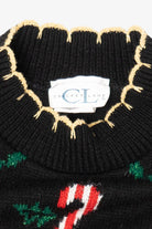 Vintage Black Cricket Lane Ugly Christmas Pullover (1990s)