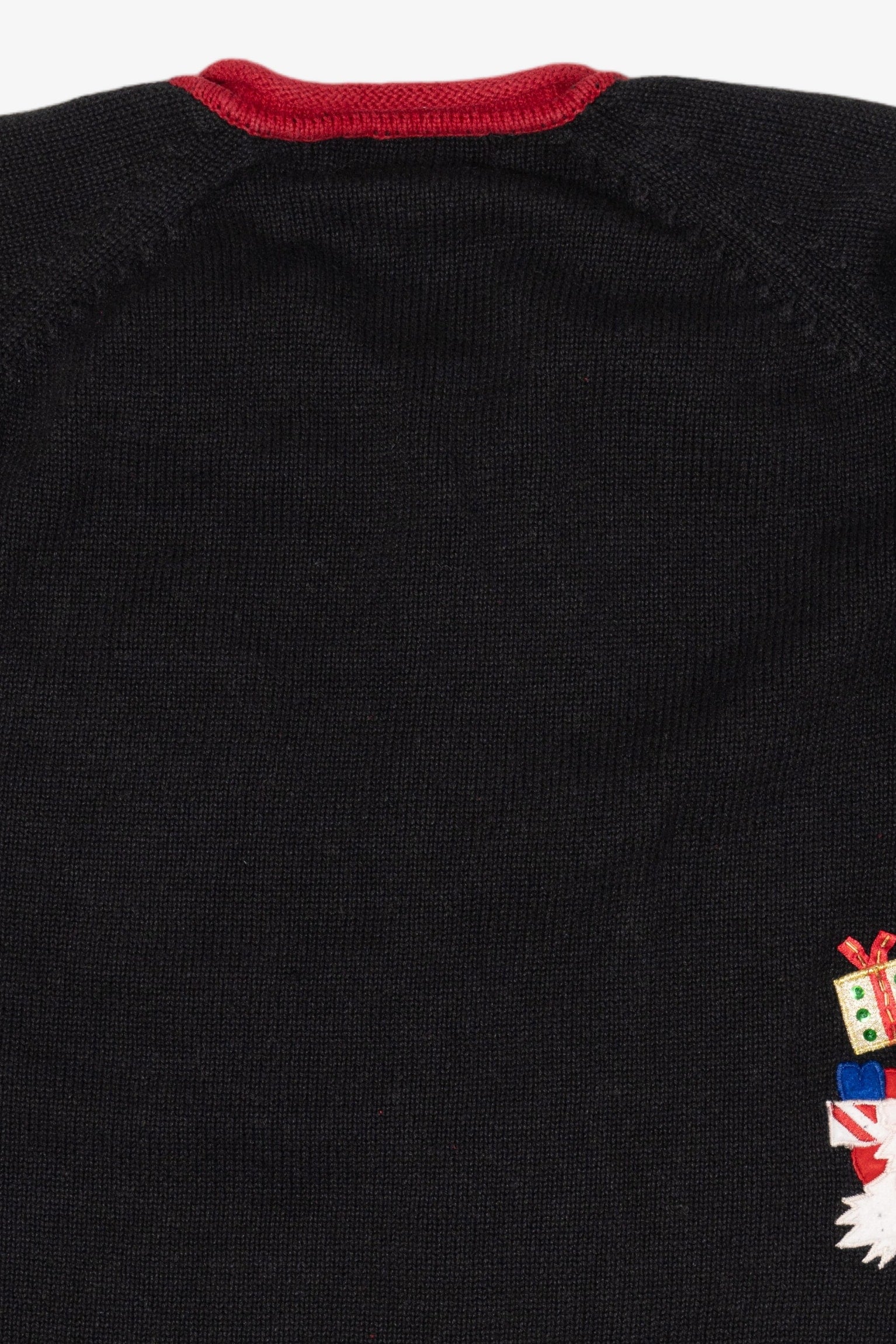 Vintage Black Tiara International Santa Ugly Christmas Cardigan (2000s)