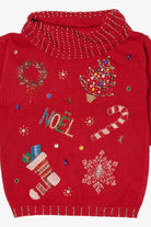Vintage Red Victoria Jones Noel Ugly Christmas Pullover (1990s)
