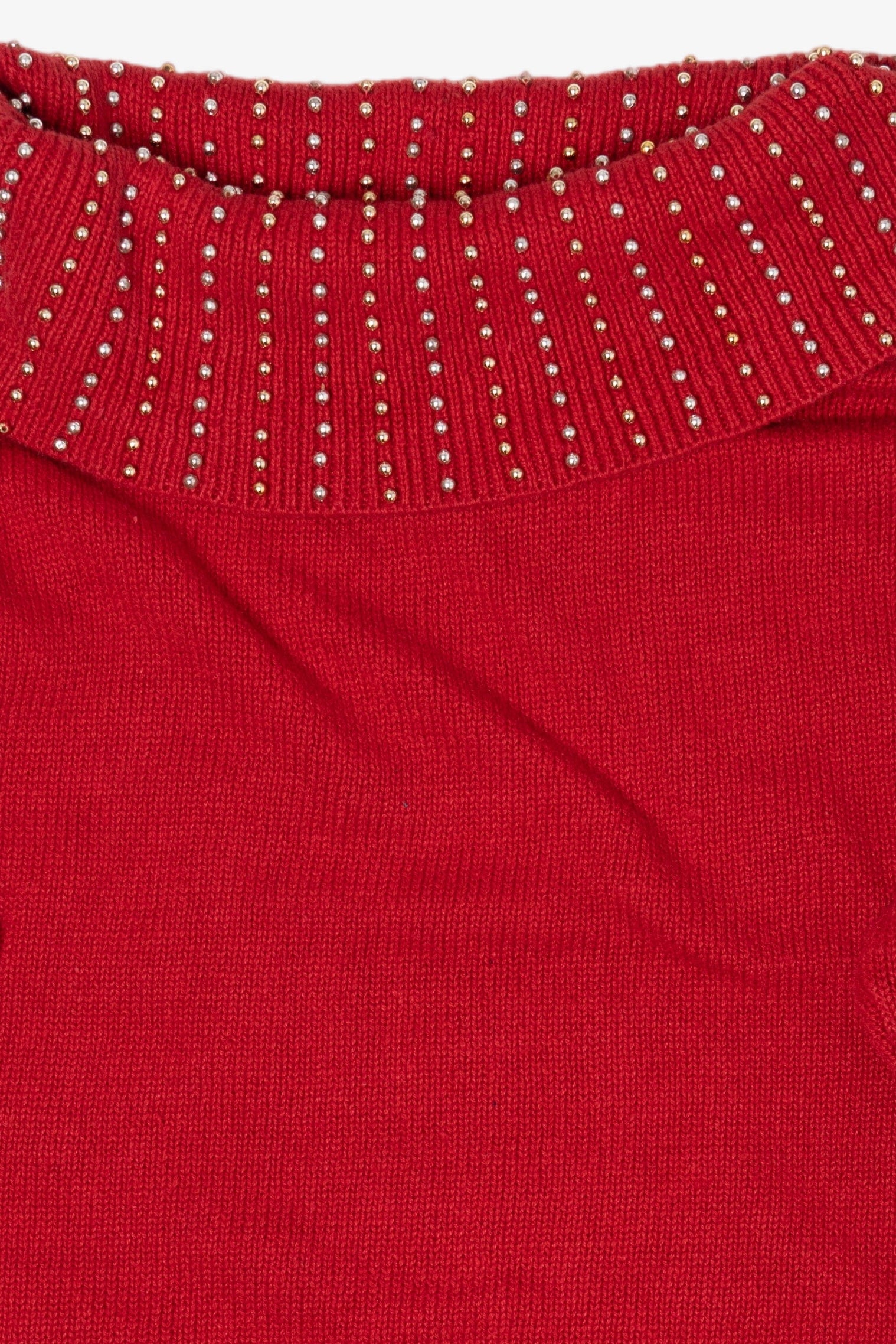 Vintage Red Victoria Jones Noel Ugly Christmas Pullover (1990s)