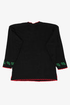Vintage Black J.J Poole Angel Bears Ugly Christmas Pullover (1990s)