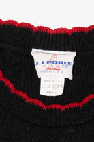 Vintage Black J.J Poole Angel Bears Ugly Christmas Pullover (1990s)
