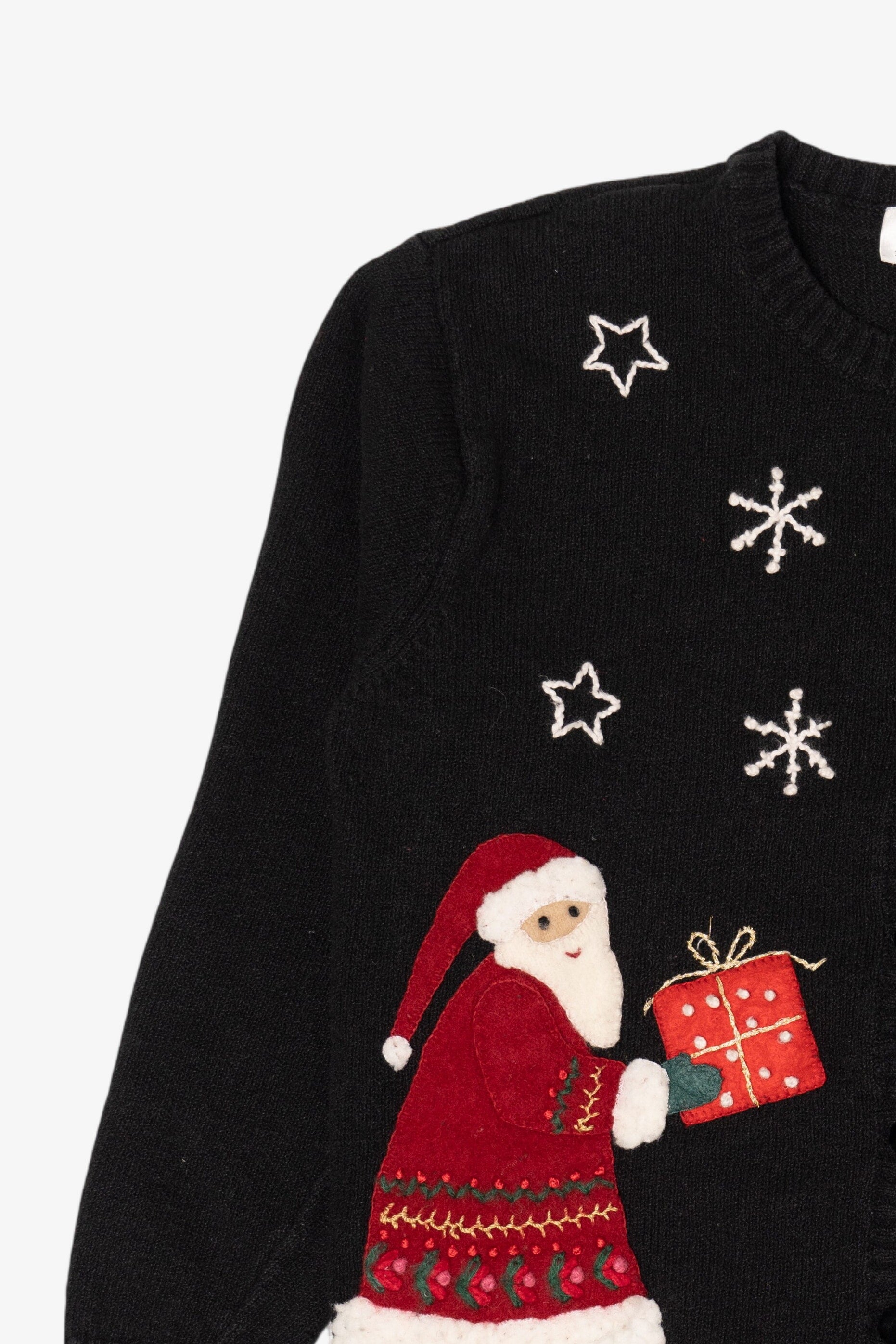 Vintage Black Talbots Presents Ugly Christmas Cardigan (1990s)
