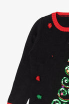 Vintage Black United States Sweater Trees Ugly Christmas Pullover (2000s)