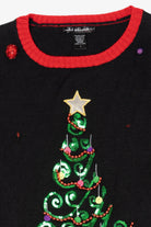 Vintage Black United States Sweater Trees Ugly Christmas Pullover (2000s)