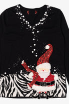 Vintage Black Santa Ugly Christmas Pullover (1990s)