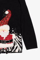 Vintage Black Santa Ugly Christmas Pullover (1990s)