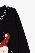 Vintage Black Santa Ugly Christmas Pullover (1990s)