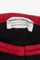Vintage Black Heirloom Collectible Santa Ugly Christmas Cardigan (2000s)