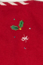 Vintage Red Heirloom Collectibles Gingerbread Ugly Christmas Cardigan (1990s)