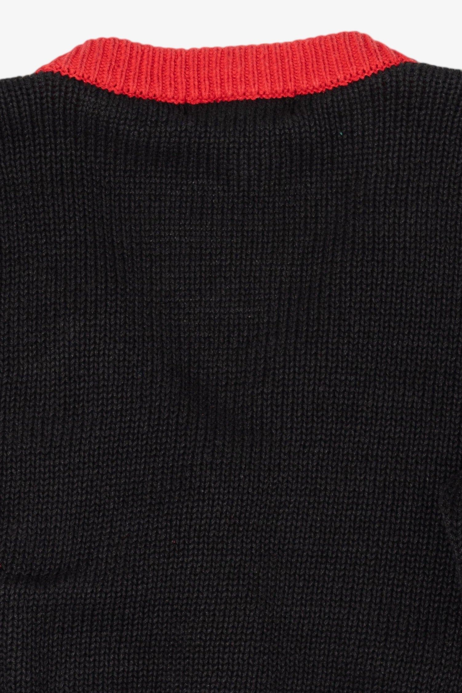 Vintage Black Work in Progress Ugly Christmas Cardigan (1990s)