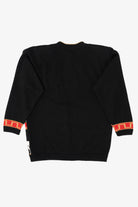 Vintage Black Modano Reindeer Ugly Christmas Cardigan (1980s)
