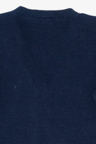 Vintage Dark Blue Nutcracker Ugly Christmas Cardigan (1990s)