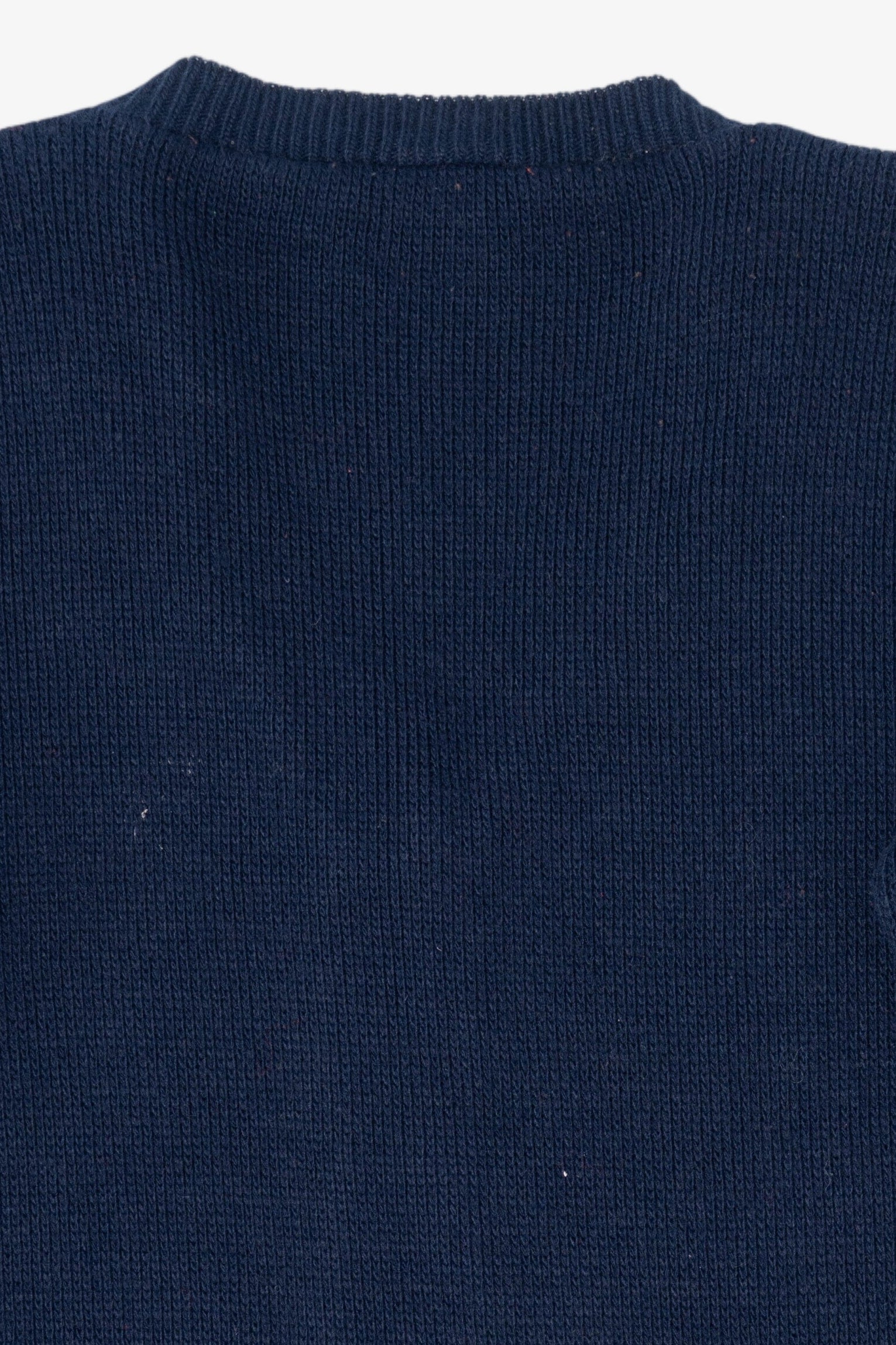 Vintage Dark Blue Nutcracker Ugly Christmas Cardigan (1990s)
