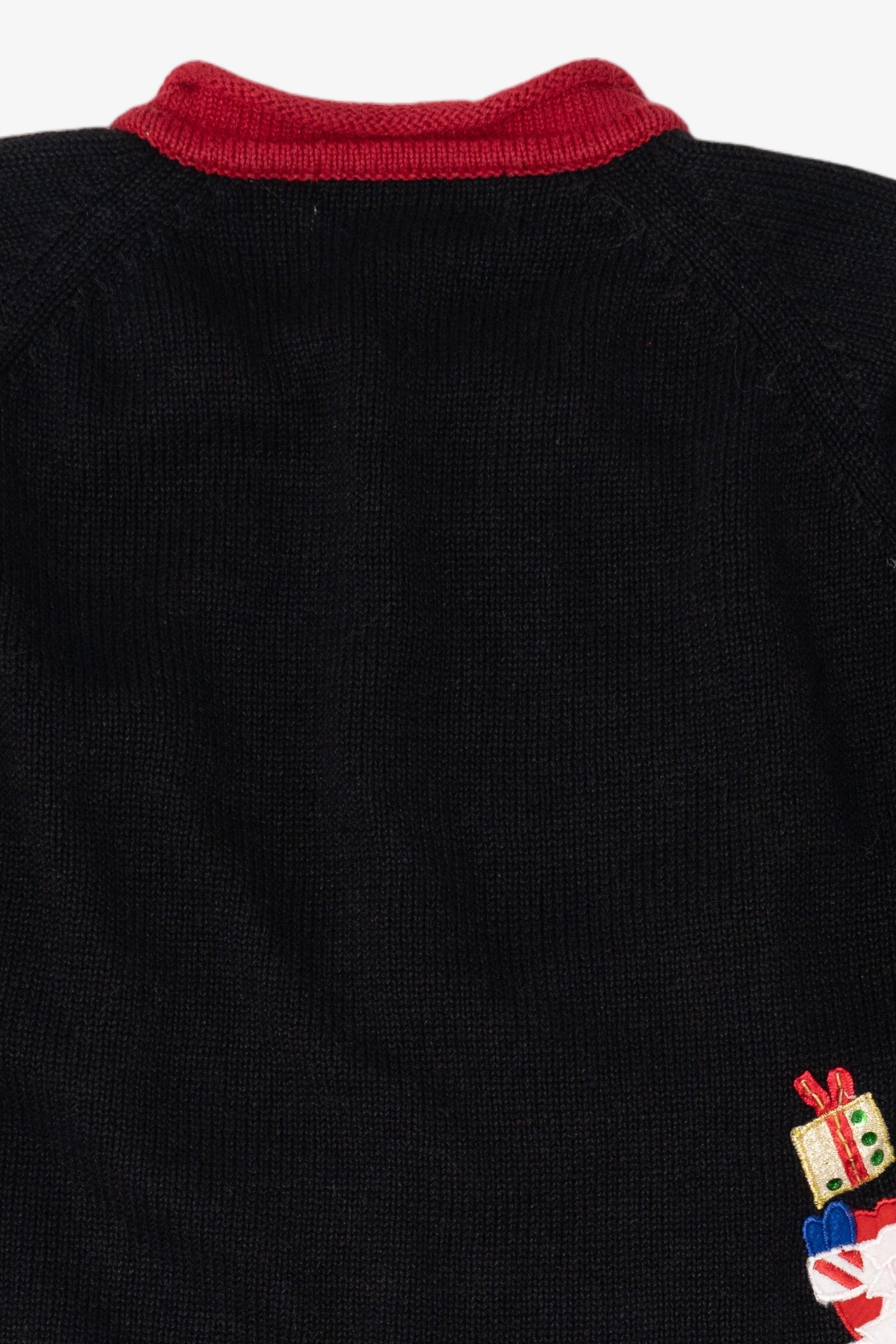 Vintage Black Tiara International Santas Ugly Christmas Cardigan (2000s)