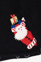 Vintage Black Tiara International Santas Ugly Christmas Cardigan (2000s)