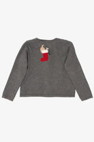 Vintage Gray Crazy Horse Dogs Ugly Christmas Cardigan (2000s)