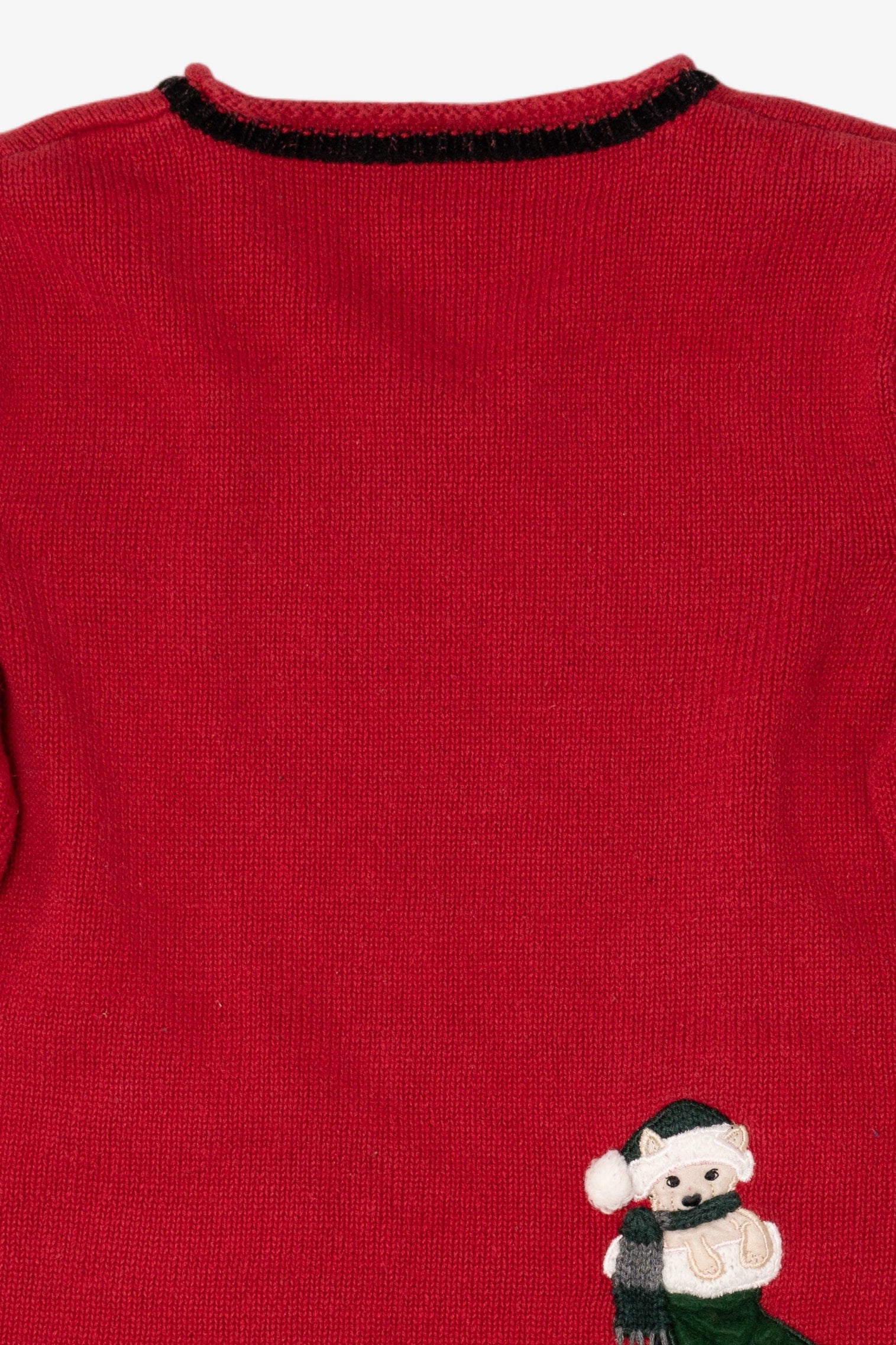 Vintage Red Puppies Ugly Christmas Cardigan (1990s)