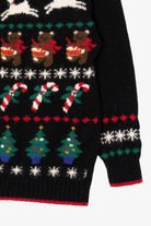 Vintage Black Charter Club Ugly Christmas Cardigan (1990s)