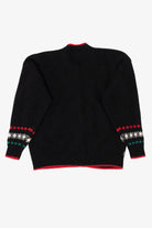 Vintage Black Charter Club Ugly Christmas Cardigan (1990s)