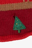 Vintage Red Studio Joy Santa Ugly Christmas Cardigan (1990s)
