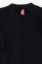 Vintage Black All Points Santa Fireplace Ugly Christmas Cardigan (1990s)