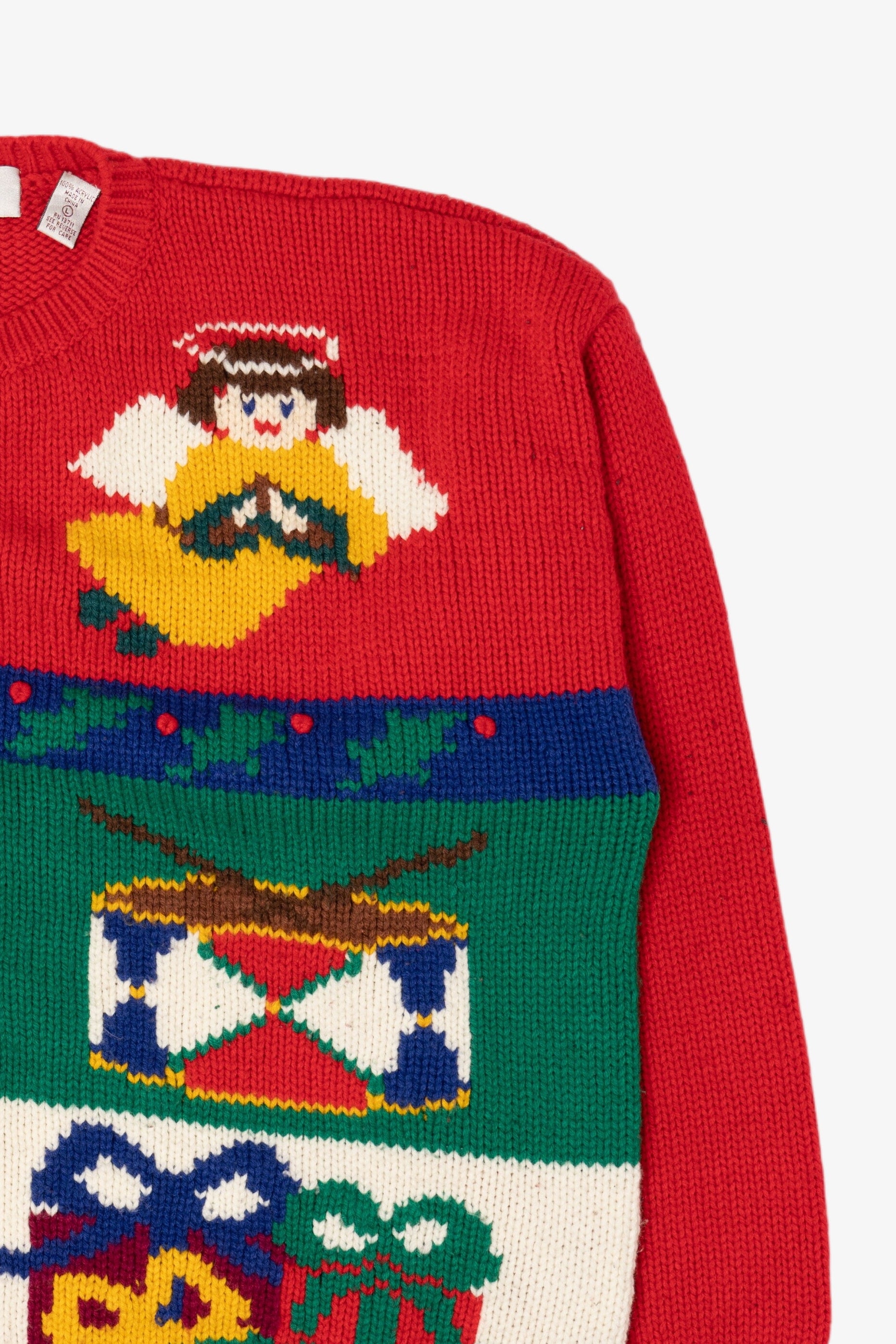 Vintage Red Karen Scott Ugly Christmas Cardigan (1990s)
