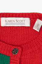 Vintage Red Karen Scott Ugly Christmas Cardigan (1990s)