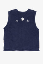 Vintage Navy Blue Bobbie Brooks Dogs Ugly Christmas Vest (1990s)