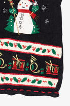 Vintage Black Bobbie Brooks Snowmen Ugly Christmas Vest (1990s)