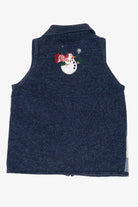 Vintage Blue Heirloom Collectible Snowmen Ugly Christmas Vest (2000s)