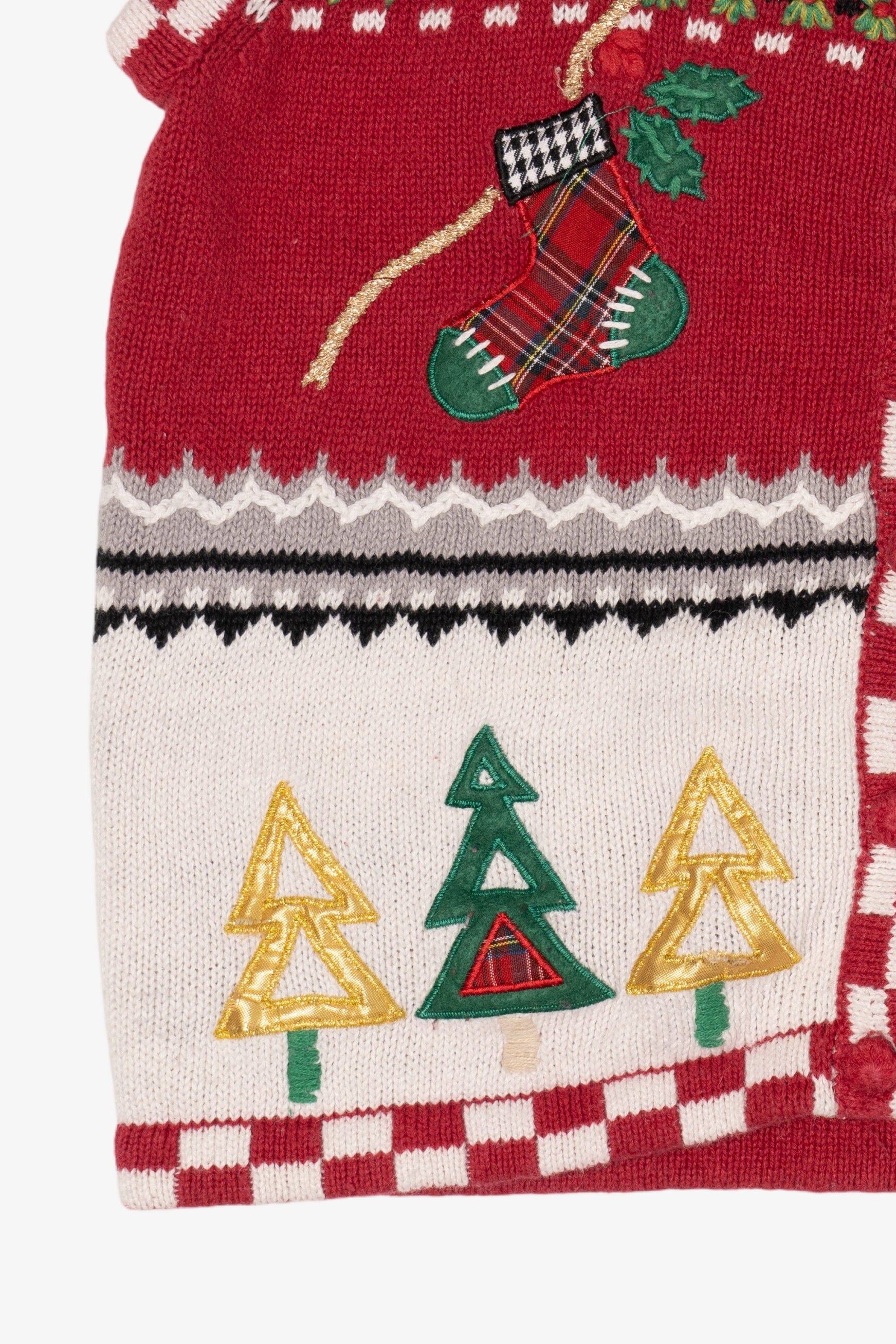 Vintage Red Theme Works Ugly Christmas Vest (1990s)