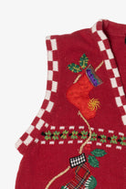 Vintage Red Theme Works Ugly Christmas Vest (1990s)