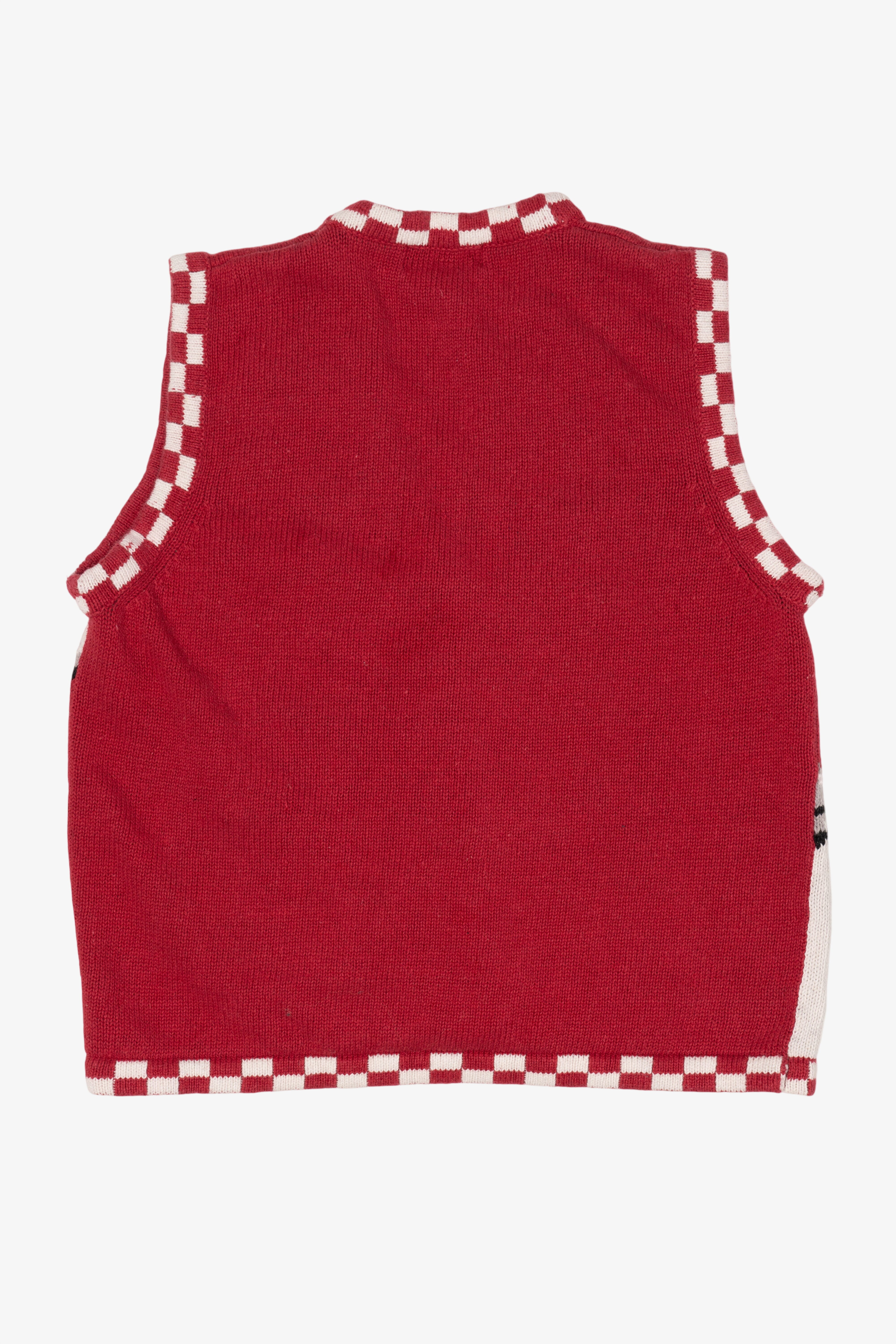 Vintage Red Theme Works Ugly Christmas Vest (1990s)