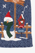 Vintage Blue Bobbie Brooks Snowmen Ugly Christmas Vest (1990s)