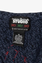 Vintage Navy Blue Designers Originals Studio Trees Ugly Christmas Vest (1990s)