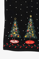 Vintage Black Charter Club Trees Ugly Christmas Vest (1990s)