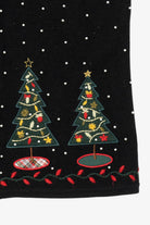 Vintage Black Charter Club Trees Ugly Christmas Vest (1990s)