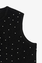 Vintage Black Charter Club Trees Ugly Christmas Vest (1990s)