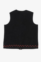 Vintage Black Charter Club Trees Ugly Christmas Vest (1990s)