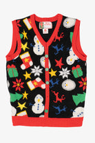 Vintage Black Merry Christmas Ugly Christmas Sweater (2000s)
