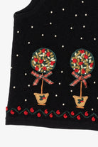 Vintage Black Charter Club Ugly Christmas Vest (1990s)