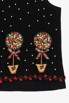 Vintage Black Charter Club Ugly Christmas Vest (1990s)