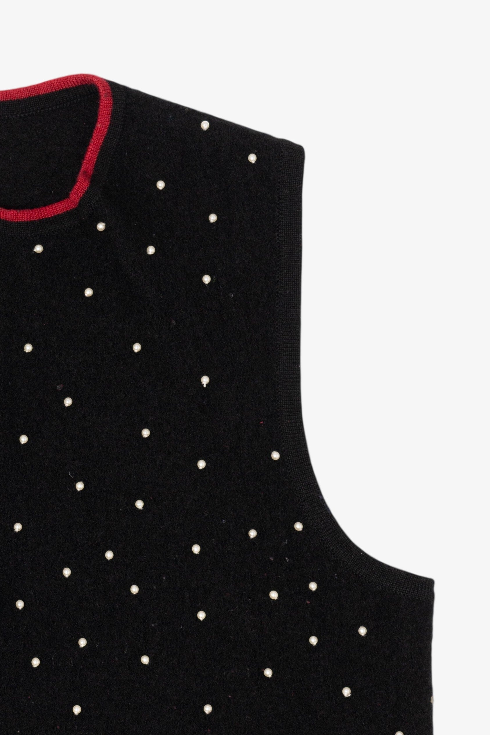Vintage Black Charter Club Ugly Christmas Vest (1990s)