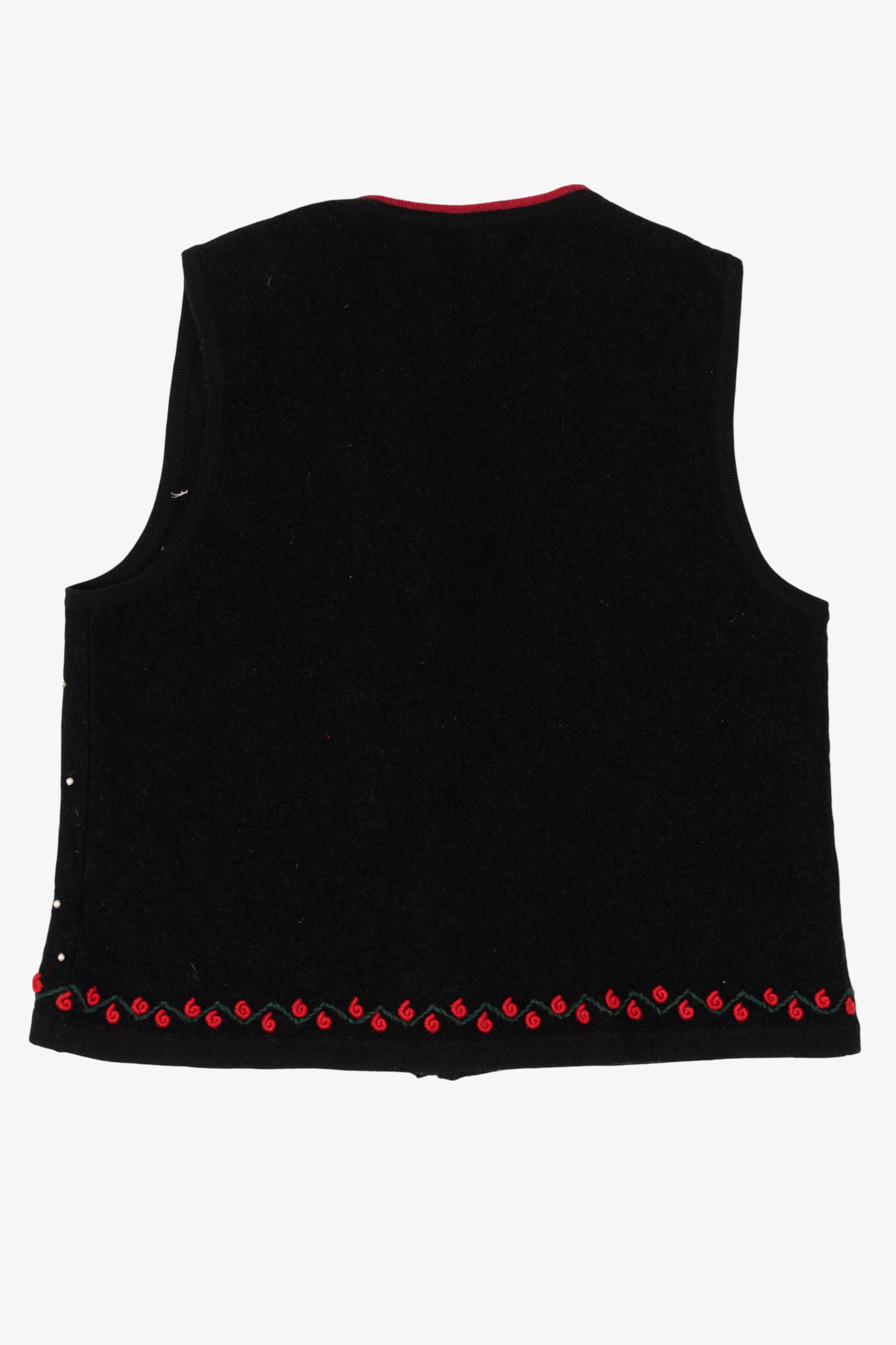 Vintage Black Charter Club Ugly Christmas Vest (1990s)
