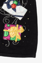 Vintage Black Tru Self Presents Ugly Christmas Vest (1990s)